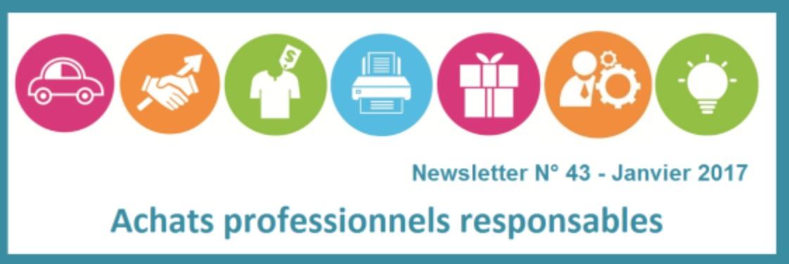 La dernière newsletter "Achats professionnels responsables " est en ligne