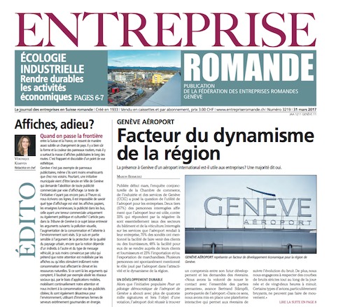 L&rsquo;écologie industrielle au coeur de la dernière édition du magazine Entreprise Romande