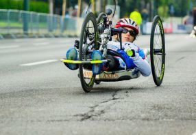 Hepia présente le premier handbike de compétition biosourcé