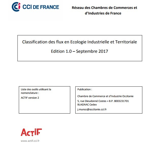 [Ailleurs] Référentiel de classification des ressources en écologie industrielle et territoriale