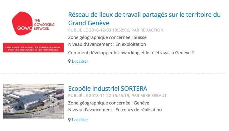 Découvrez des nouveaux projets sur Genie.ch!