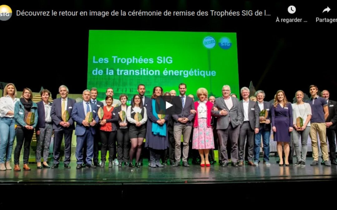 Remise des Trophées SIG de la transition énergétique