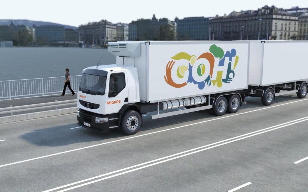 Quatre entreprises testent un camion à hydrogène vert à Genève