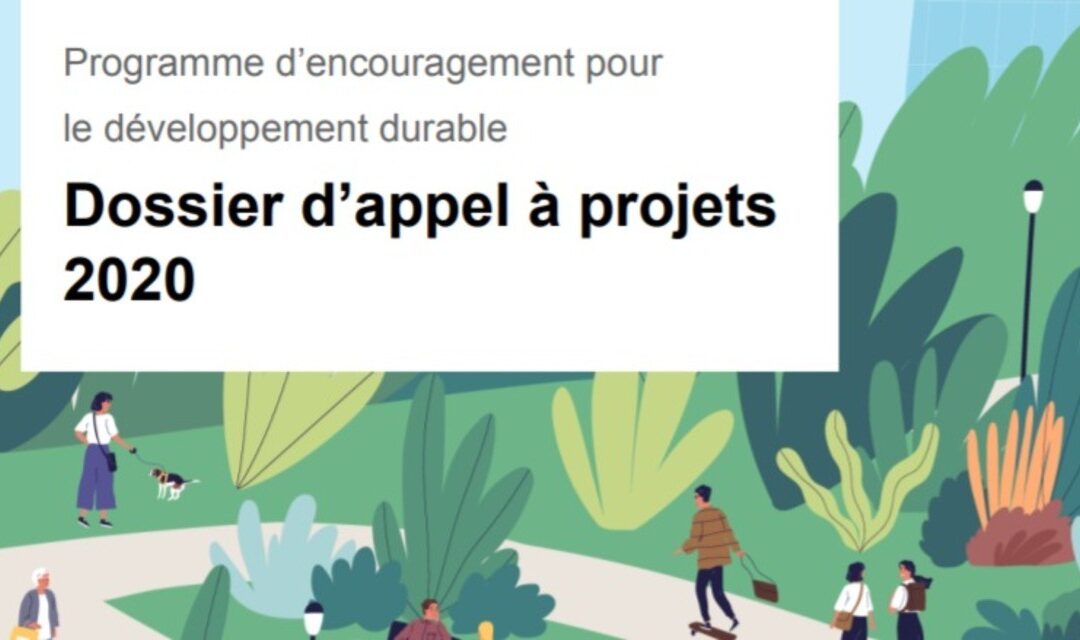 Appel à projets Programme d’encouragement 2020-2021