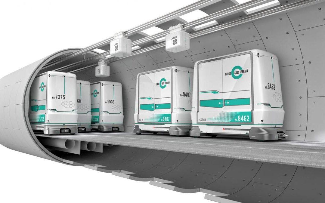 Le Conseil fédéral approuve le message concernant la loi fédérale sur le transport souterrain de marchandises