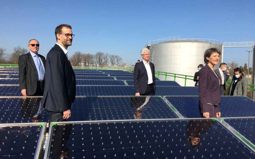 Inauguration de la centrale solaire thermique des SIG
