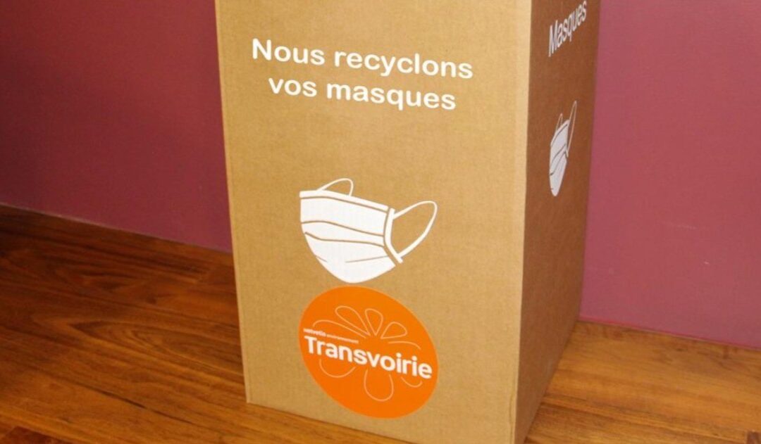 Transvoirie, organise une filière de collecte et de recyclage des masques chirurgicaux 