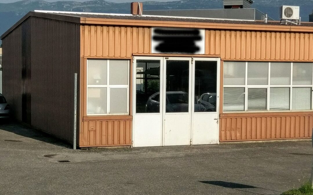 ZODIM , A louer Local Atelier de 153 m2 libre dès le 01.01.2022 ou avant à discuter