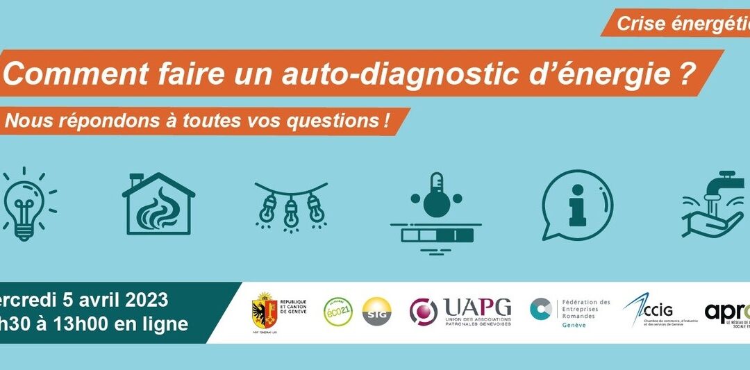 [Me 5 avril, 12h30] Webinaire – Auto-diagnostic énergie pour les entreprises
