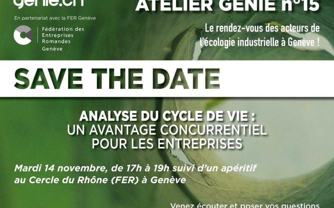 Atelier GENIE #15 – Analyse du cycle de vie (ACV)