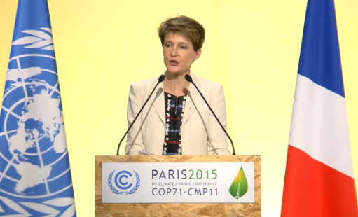 COP21 : Pour la présidente de la Confédération « la Conférence sur le climat est une chance historique »