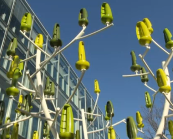 Le premier arbre à vent de Suisse inauguré à Genève