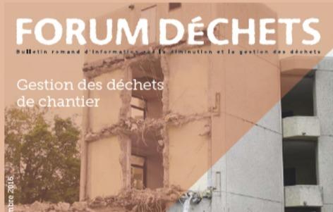 Publication : Les déchets de chantier, une mine de matières premières