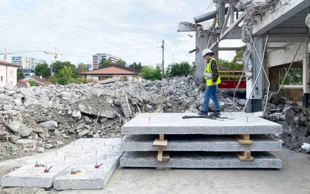 [Interview] Réutiliser les dalles en béton ? À l’HEPIA, le projet CUT se penche sur la question